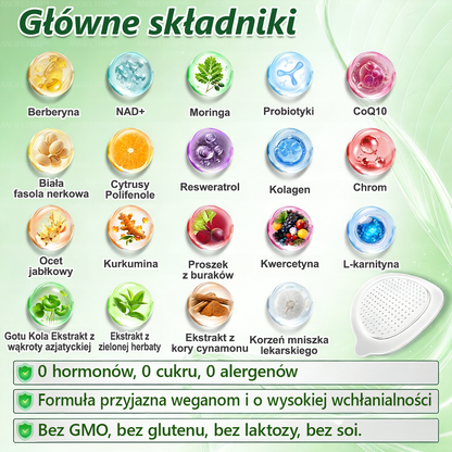 🧡ANGELTRAP® Moringa × Berberyna × AMPK 10-w-1 Wsparcie metaboliczne, plaster z nanotechnologią mikroigłową 🇵🇱(Wystarczy raz dziennie, widoczne efekty w 7 dni) ✅ Na otyłość, wiotką skórę, cukrzycę, bezdech senny, problemy ze stawami i wiele innych
