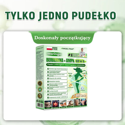 🧡ANGELTRAP® Moringa × Berberyna × AMPK 10-w-1 Wsparcie metaboliczne, plaster z nanotechnologią mikroigłową 🇵🇱(Wystarczy raz dziennie, widoczne efekty w 7 dni) ✅ Na otyłość, wiotką skórę, cukrzycę, bezdech senny, problemy ze stawami i wiele innych