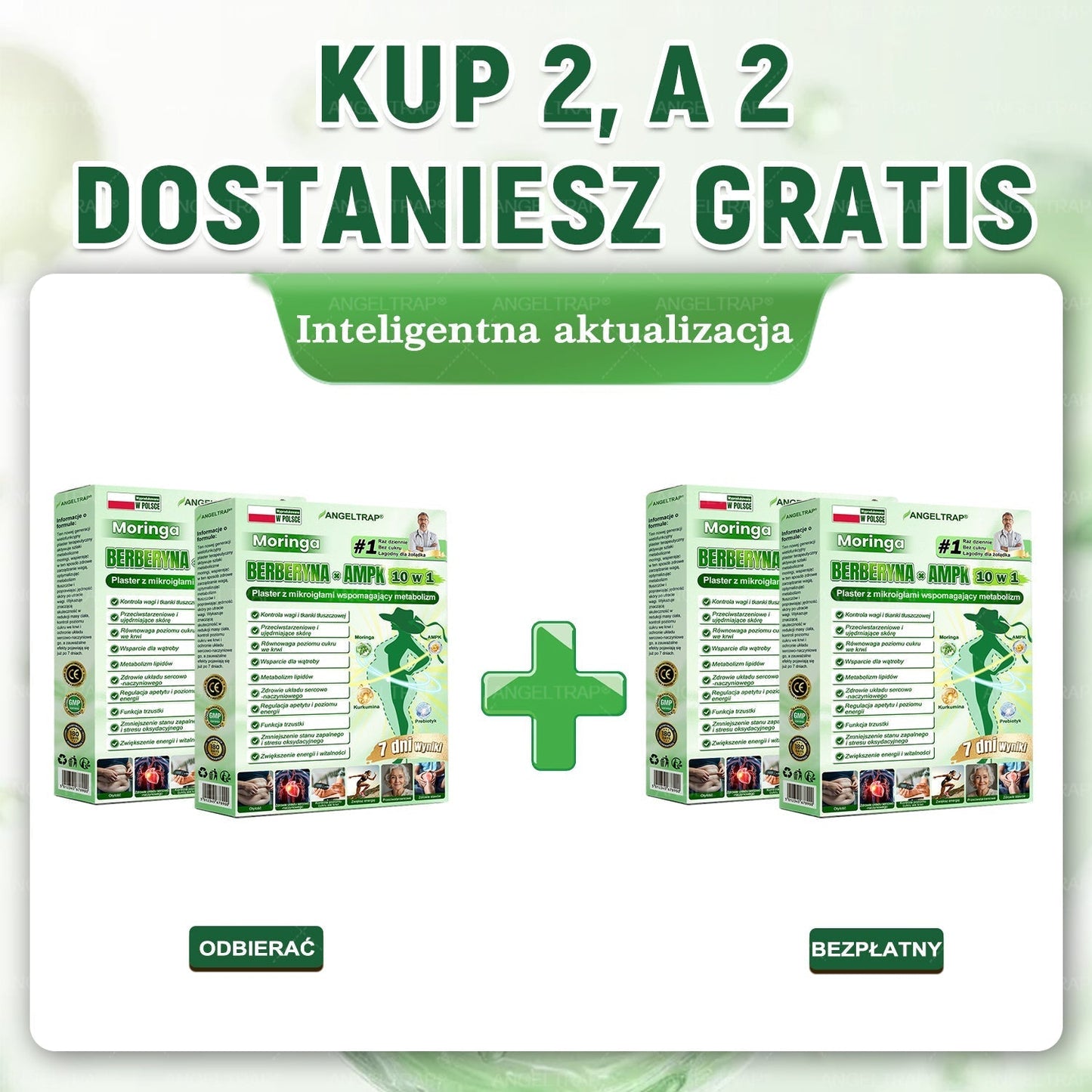 🧡ANGELTRAP® Moringa × Berberyna × AMPK 10-w-1 Wsparcie metaboliczne, plaster z nanotechnologią mikroigłową 🇵🇱(Wystarczy raz dziennie, widoczne efekty w 7 dni) ✅ Na otyłość, wiotką skórę, cukrzycę, bezdech senny, problemy ze stawami i wiele innych